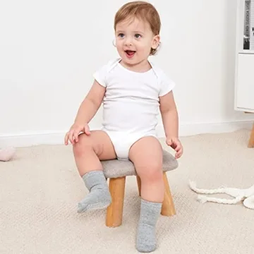 Zaples Grip Crew Socks - Comfort & Safety for Toddlers