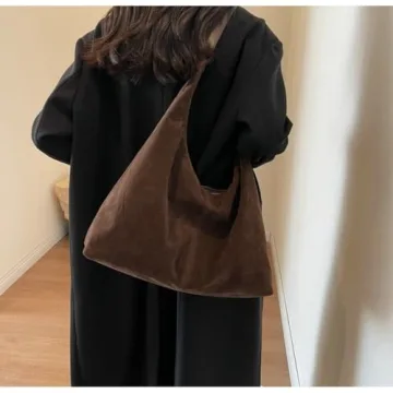 Trendy Suede Crescent Shoulder Bag for Every Occasion