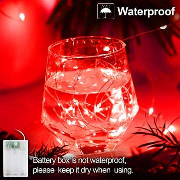 Malgero LED String Lights with Timer for Halloween