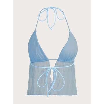 Trendy Y2k Sheer Lace Tank Top for Stylish Women