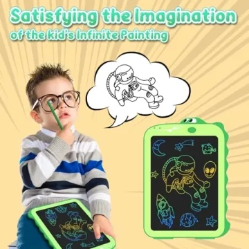Valentines Day Gifts for Kids LCD Writing Tablet for Kids Toys 8.5" Toddler Toys Learning Drawing Board Dinosaur Toys for 3 4 5 6 7 Year Old Boys Girls Birthday Gifts Idea Light Doodle Pad