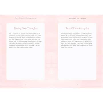 The 5-Minute Mindfulness Journal: Daily Practices for a Calmer, Happier You