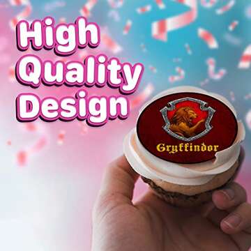 30 x Edible Cupcake Toppers – Wizarding World Inspired Collection of Edible Cake Decorations | Uncut Edible on Wafer Sheet