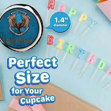 30 x Edible Cupcake Toppers – Wizarding World Inspired Collection of Edible Cake Decorations | Uncut Edible on Wafer Sheet