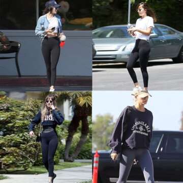 NexiEpoch High Waisted Leggings for Women - Tummy Control Compression Soft Yoga Pants for Workout Dance Pants