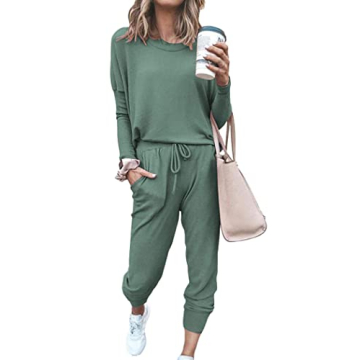 PRETTYGARDEN Women's Fall 2 Piece Lounge Outfit - Cozy & Stylish Tracksuit Set