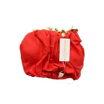 ZLTdream Lady's Belly Dance Long Sleeves Chiffon Top Red