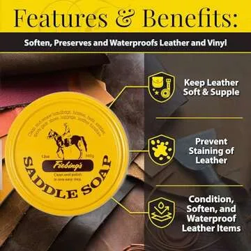 Fiebing's Saddle Soap - 12 oz Cleaner & Conditioner