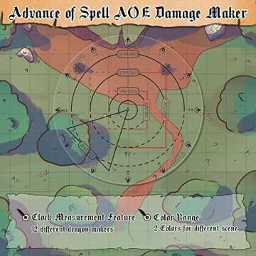 Byhoo Spell AOE Damage Marker for D&D and RPG Games