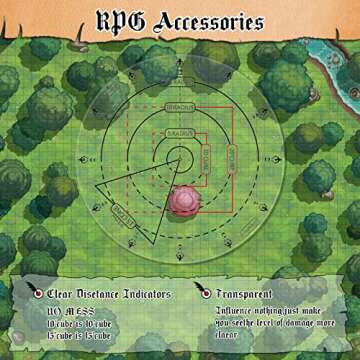 Byhoo Spell AOE Damage Marker for D&D and RPG Games