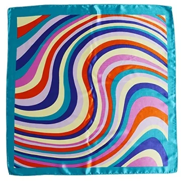 QBSM Women's 23.6 inch Satin Silk Scarf for Stylish Versatility