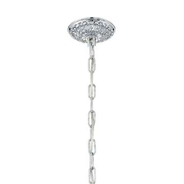 Crystorama 5086-PB-CL-MWP Traditional Crystal Chandelier, 6-Light 360 Total Watts, Polished Brass