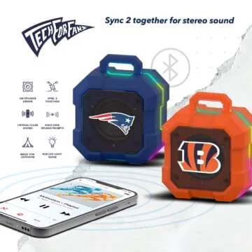 SOAR NFL Shockbox LED Wireless Speaker for Fans