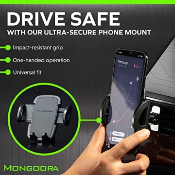 Air Vent Phone Mount Holder with Locking Mechanism