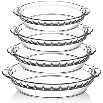 MCIRCO Deep Pie Pans Set for Perfect Baking and Serving