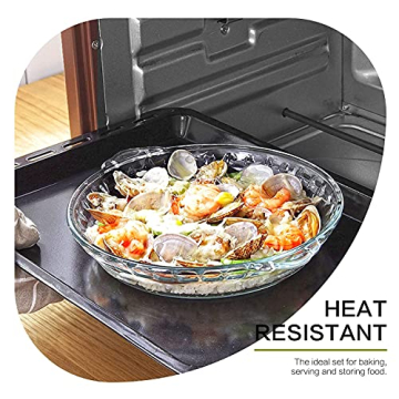 MCIRCO Deep Pie Pans Set for Perfect Baking and Serving