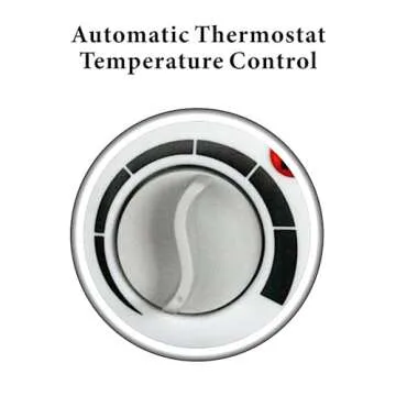 Optimus H-1322 Portable 2-Speed Fan Heater with Thermostat , White