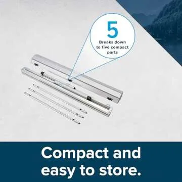 Camco Aluminum Roll-Up Camping Table - Portable and Durable