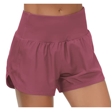 High Waisted Running Shorts - Quick Dry & Stylish Athletic Gear