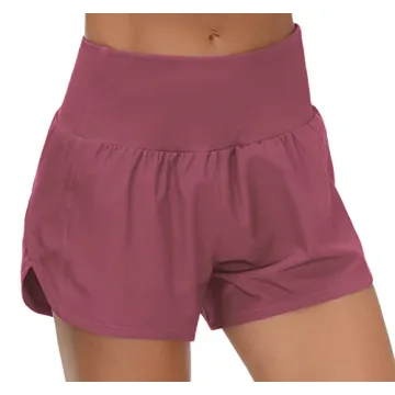 High Waisted Running Shorts - Quick Dry & Stylish Athletic Gear