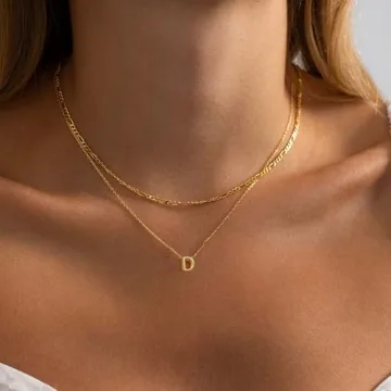 CUEZIY Bubble Letter Necklace Gold Initial Necklaces for Women Name Necklace Personalized Bubble Pendant Necklace Dainty Necklaces Trendy Jewelry Gift
