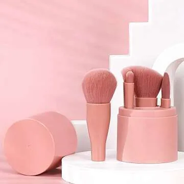 COSHINE 5pcs Mini Makeup Brush Set for Travel