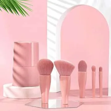 COSHINE 5pcs Mini Makeup Brush Set for Travel