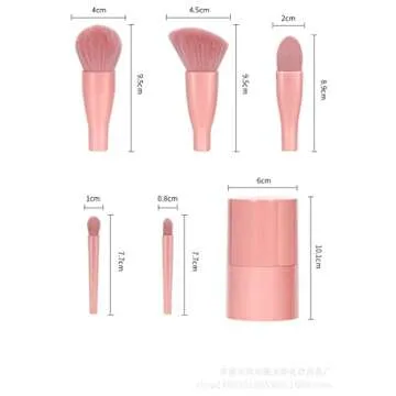 COSHINE 5pcs Mini Makeup Brush Set for Travel