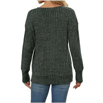 Trendy Leodye Sweater for Women 2024 in Army Green
