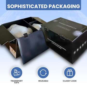 Pack of 4 Large Disco Balls - Party & Home Decor