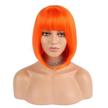 Stylish eNilecor Short Bob Wigs for Daily and Party Use