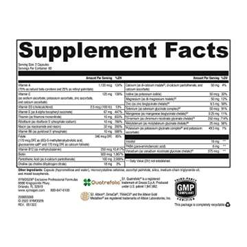 XYMOGEN ActivNutrients Multivitamin Without Iron - Daily Multivitamin for Women & Men - High-Quality Vitamins & Minerals - Antioxidant, Detox & Nutritional Support - Vegetarian (120 Capsules)