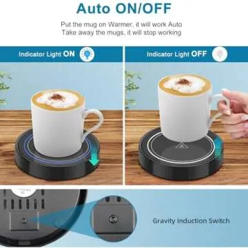 Dimux Coffee Mug Warmer, Electric Beverage Warmers for Office Home Desk Use, Smart Cup Warmer Thermo...