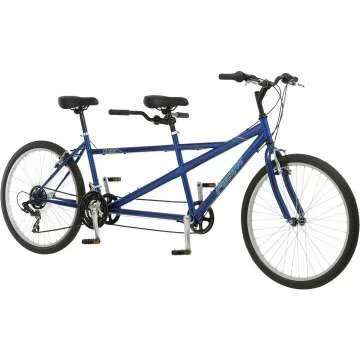 Pacific Dualie Adult Tandem Cruiser Bike, Two-Rider Bicycle for Men and Women, 26-Inch Wheels, 21-Sp...