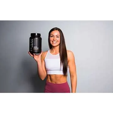Bad Athletics Strawberry Whey Protein Powder for Women | 100% Grass Fed Whey Protein Isolate | 20g of Naturally Flavored & Sweetened Protein | 30 Servings
