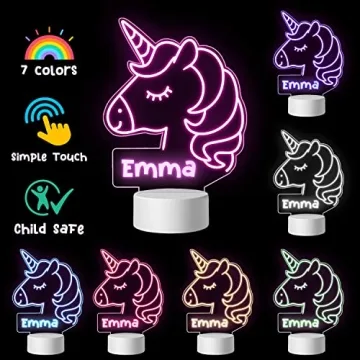 JugJug Cute Unicorn Night Light Gift for Girls