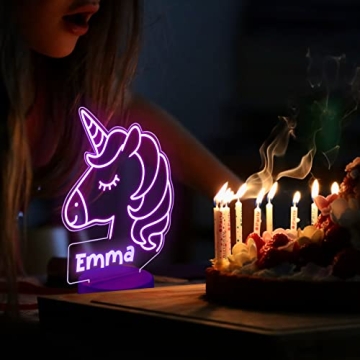 JugJug Cute Unicorn Night Light Gift for Girls
