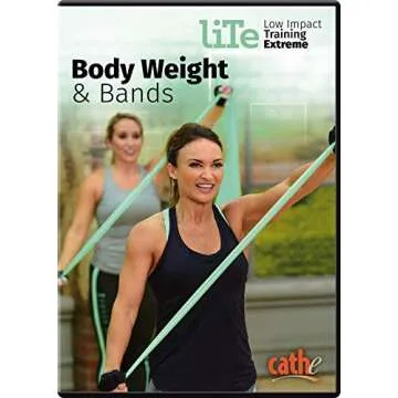 Cathe LITE Body Weight & Bands Resistance Band Workout DVD - Home Low Impact Exercise Elastic Band W...