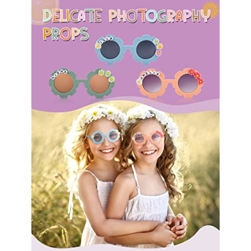 Dunzy DIY Flower Sunglasses for Kids Party Favors