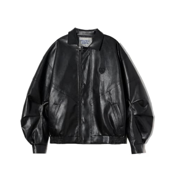 Stylish Oversized Y2K Faux Leather Jacket for Women