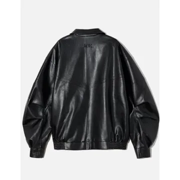 Stylish Oversized Y2K Faux Leather Jacket for Women