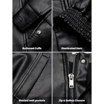 Stylish Oversized Y2K Faux Leather Jacket for Women