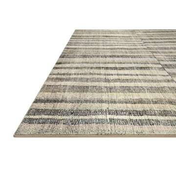 Loloi Chris Loves Julia Humphrey Collection HUM-01 Natural/Moss 7'-3'' x 9'-3'' .38" Pile Height, Area Rug feat. CloudPile