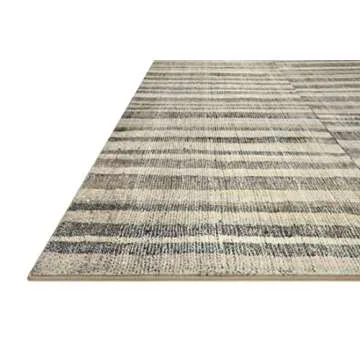 Loloi Chris Loves Julia Humphrey Collection HUM-01 Natural/Moss 7'-3'' x 9'-3'' .38" Pile Height, Area Rug feat. CloudPile