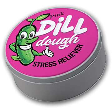 Gears Out Pink Dill Dough Stress Reliever Putty Glow in The Dark Funny Pickle Gag Stocking Stuffers ...