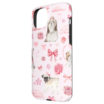 Cute Pink Bows Case for iPhone 15 Plus Protection