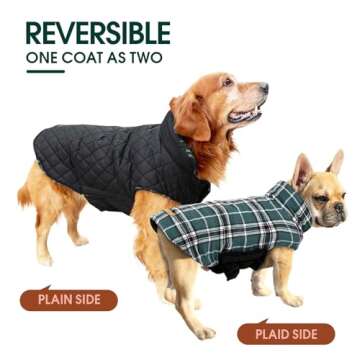 Kuoser Reversible Waterproof Dog Winter Coat