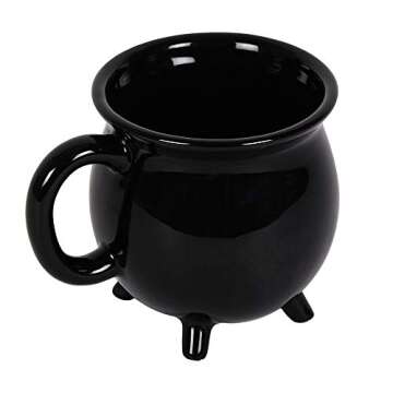 SUMMIT COLLECTION 12 fl oz Witch's Brew Cauldron Mug Ceramic Drinkware Halloween Decor Tabletop Deco...