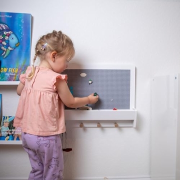UTEX Lego Building Block Wall - Fun Kids Storage Solution