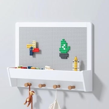 UTEX Lego Building Block Wall - Fun Kids Storage Solution